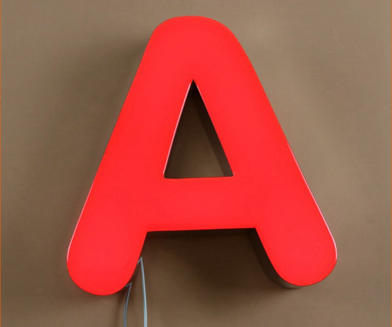 Frontlit Epoxy Resin Led Letters Sign 167